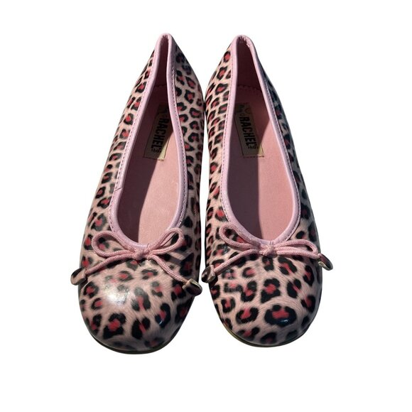 Rachel Shoes big Girls Size 3 Leopard Print Ballet Flats shoes - Picture 2 of 8